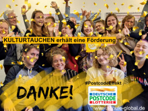 Förderung von KULTURTAUCHEN Workshops durch die Deutsche Postcode Lotterie